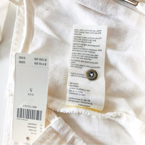 Pilcro Striped Ruffle Sleeve Button-Front Cami – Size Small NWT - Picture 9 of 14